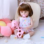 Lifereborn Lifelike Reborn Baby Dolls 18 Inch Realistic Newborn Reborn Girl Baby Doll with Doll Clother & Accessories Best Birthday Set for Girls Age 3