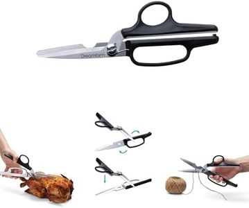 Dreamfarm Bishears 2-In-1 Kitchen Scissors that Flip to Become Powerful Shears - Black/White