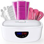 Paraffin Wax Bath 4L for Hands & Feet – Fast Heating Wax Warmer with Auto & Manual Mode, 3×450g Unscented Wax, Gloves, Liners – for Relaxing and Soothing Self-Care at Home