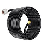 Eightwood WiFi Antenna Extension Cable 20ft N Male to RP-SMA Male KSR240 Low Loss Cable for Outdoor Yagi WiFi Antenna,WiFi Router,Lora Antenna,Helium Hotspot Miner, Lightning Arrester