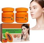 Papaya Whitening Face Cream,Papaya Whitening Brightening Face Freckle Remover Cream,Papaya Whitening Freckle Cream,Papaya Whitening Deep Exfoliator,Fade Cream For Dark Spots (1set)