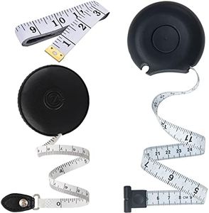 3PCS Tape Measure Body Measuring Tape 80inch/205cm Body Tape Measure Lock Pin Retract Tape Measure for Tailor Fitness Clothes Sewing Handcrafts Weight Loss Body Measurement…