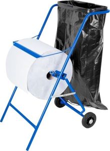 Papierrollenhalter Bodenständer inkl. Müllsackhalter, 100 x 50 x 70 cm, blau