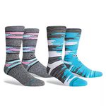 Stance Crew Socks - Wade Collection - 2 Pack Search II, Large (35" - 38")