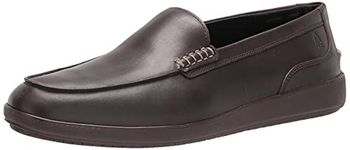 Hush Puppies Men's Finley Loafer Slip On, Dark Brown Leather, 9 M US