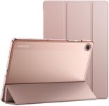 JETech Case for Samsung Galaxy Tab A9+ / A9 Plus 11-Inch 2023, Slim Translucent Back Tri-Fold Folio Stand Protective Tablet Cover, Auto Wake/Sleep (Rose Gold)