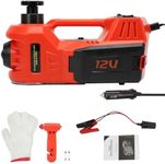 BuyWeek Car Jack Hydraulic 5T Electric Car Jack Kit DC 12V Tire Jack Tool Kit with Inflator and LED Light Trolley Jack Lifting for Car SUV Tyre Repair Change Tire Emergency Tool