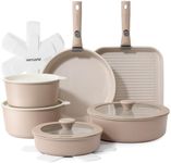 SENSARTE 17 Piece Ceramic Pots and 