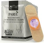 Flow-Specific Heating Patches for Period Cramps - 10 Pack (Low-Normal Flow) of Herbal Heat Patches for Menstrual Cramp Relief - 8 Hrs of Adjustable Heat - Thin, On-The-Go Period Patch for PMS & Period