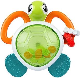Chicco Sonaglio Elettronico Tartaruga, Gioco Multiattività con Luci e Suoni, Massaggiagengive in Plastica Morbida, Attività Manuali, Gioco Sensoriale, Facile da Afferrare, Giochi Neonati 6-36 Mesi