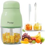 Phydge Baby Food Processor, 300ml Capacity, Baby Food Maker, Green, Baby Food Blender, Fruit, Vegetable, Meat