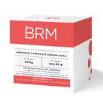 BRM Chemicals Sodium Bi Carbonate (Baking Soda) - 200 Grams For Soap Making, Shampoo, Cosmetics, Moisturizer, Lotion Making, Domestic Use & Diy Personal Care For Face, Hair, Skin & Body (Pack Of 1)