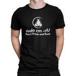 Fuda: I Don't Always Test My Code Geek Printed Half Sleeve Cotton T Shirt for Men & Women Black