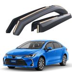 Goodyear In-channel Wind Deflectors for/compatible with Toyota Corolla 2018-2026 E21 (XII) Sedan - Car accessories - Rain Deflectors - Let Fresh Air In During Rain -Sunshades- Reduced Wind Noise-4 Pcs