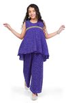 Jwalin Girl's Georgette Printed Salwar Suit Set|Salwar Suit Set For Girls|Traditional Dress|Ethnic Set(JWGSET00132 BLU 40_Blue_13-14Yrs)