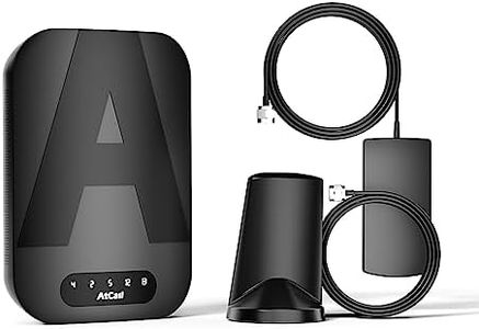 Atcall Cell Phone Booster for Car, Band 12/17/13/5/2/25/4/66, Boosts 5G 4G LTE for All U.S. Carriers - Verizon, AT&T, T-Mobile, FCC Approved Vehicle Cell Phone Signal Booster