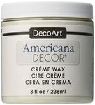 Deco Art ADM8-01-36 Americana Decor Creme Wax, 8-Ounce, Clear, White, 1-Pack