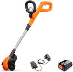 Flymo 18V EasiWeeder KIT Cordless Weeding Brush - Perfect for both delicate and durable surfaces, Power Battery, Lightweight, Easy to use, Variable Control, Adjustable height