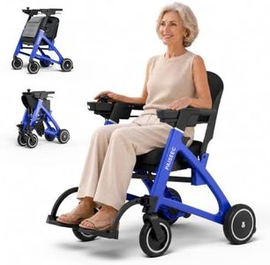 PAISEEC Flex 3-in-1 Electric Wheelchair Foldable, 29 LBS Lightweight