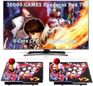 RegiisJoy 30000 in 1 Pandoras Box 70S Arcade Game Console Retro Game Machine for PC & Projector & TV, 2-4 Players,3D Games, Search/Hide/Save/Load/Pause Games, Favorite List