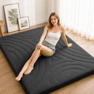 ZonLi Water Resistant Japanese Futon Mattress, King Size 80"x76"