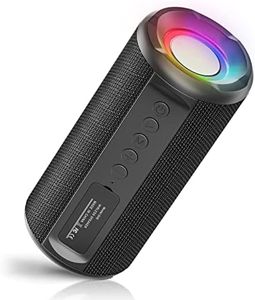 UOHHBOE Bluetooth Speaker Portable Speaker Wireless Bluetooth 5.0 Speaker 98-Feet Bluetooth Range 360° Stereo Sound Wireless Dual Pairing with Colorful Light Hands-Free Calling