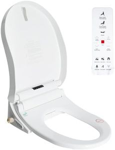 YODOLLA Smart Bidet Toilet Seat with Remote, Advanced Electronic Toilet Cover with Warm Water Spray, Air Dryer & Self-Cleaning Nozzle, Universal Fit Most Toilets