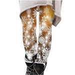 AMhomely Leggings for Women UK Christmas High Waisted Workout Pants Tummy Control Santa Claus Print Gym Legging Tights Ugly Christmas Holiday Leggings Gym Athletic Yoga Pants