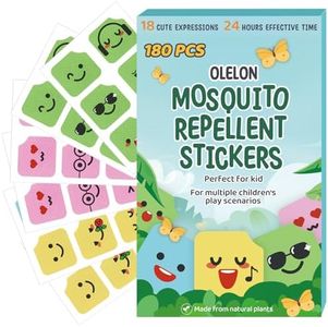 OLELON 180 Pcs Natural Mosquito Repellent Stickers, Insect Repellent Patches for Toddler Kid Adult, Outdoor Camping Traveling Fishing