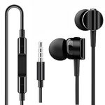 EGMITFX 2023 Earbuds Stereo Headphones for Samsung Galaxy S10, S10E, S10+, S8, S8+, S9, S9+, Note 9 - Designed 3.5 mm Jack with Microphone and Volume Buttons (Black)