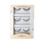 Real Hair Eyelashes - Pack of 3 (Miley)