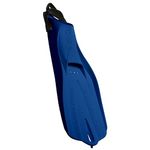 SCUBAPRO GO Travel Scuba Diving Fin for Snorkeling and Swimming, Blue Fin with Black Bungee Open Heel Strap, M/L