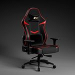 Green Soul Monster Ultimate Series S | Multi-Functional Ergonomic Gaming & Office Chair | Premium Spandex & PU Leather Fabric | Adjustable Neck, Lumbar Pillow | 4D Adjustable Armrests (Black Red)
