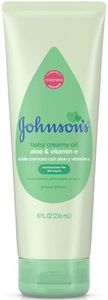 Johnson's Baby Johnson & Johnson Creamy Oil, Aloe & Vitamin E, 8 Ounce (Pack of 6)