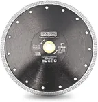 DT-DIATOOL Diamond Tile Blade 8 Inch Diamond Turbo X Mesh Rim Segement Circular Saw Blade for Procelain Ceramic Stoneware Marble Granite Fits 5/8"-7/8" Arbor