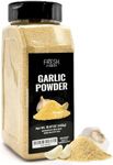 Fresh Finest Premium Garlic Powder - 17oz Bottle - 100% Pure, Non-GMO, Gluten-Free, Ground Garlic Spice for Cooking