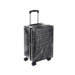 Storite 20 Inch PVC Zippered Clear PVC Suitcase Covers Protectors, Soft Side Waterproof Dustproof Suitcase Transparent Covers Case for Wheeled Luggage Trolley Protective Covers (49 x 25 x 37 Cm)