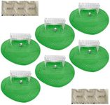 6 Pack Urinal Screen Deodorizer, Urinal Cakes Soccer Shoot with Gloves, Urinal Screen Mat Lemon Fragrance Urinal Pads for Toilet, Bathroom, Offices, Schools, Hotels