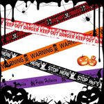 OZIO 5Pcs Halloween Caution Tape, 100 ft Halloween Decoration Fright Tape Reusable Caution Zombie Tape Creepy Scary Decoration Tape for Party Haunted Houses
