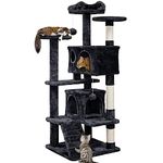 Yaheetech 54in Cat Tree Tower Condo, Cat Tree for Indoor Cats w/Scratching Post for Kittens Pet House Play