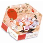 Koska Mixed Flavour Turkish Delight (250g) - Hand-Made, Dusted Rose, Lemon, Orange and Mint Turkish Delight