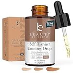 Self Tanning Drops - Face Self Tanner Drops Dark Color - Bronzer Drops - Self Tanner for Face - Self Tanner Face Tanner - Face Tanning Drops to Add to Moisturizer - Face Tan Drops - Bronzing Drops