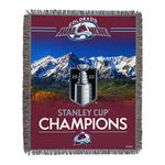 Northwest NHL Colorado Avalanche Unisex-Adult Colorado Avalanche 2022 NHL Stanley Cup Champions Woven Tapestry Throw Blanket, 48" x 60", Home Stage