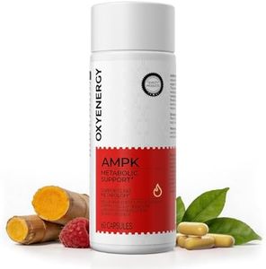 OxyEnergy AMPK Metabolic Activator, Raspberry Ketones & Green Tea Extract for Fat Burning, Energy & Metabolism Support, Healthy Weight Management, Non-GMO, Gluten-Free, 60 Capsules
