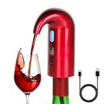 Electric Wine Decanter Aerator,One Touch Red Wine Aerator Pourer,Smart Wine Aerator and Dispenser with Type C Rechargeable for Home and Bar