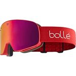 bollé Nevada Cylindrical Snow Goggle - Matte Red | Volt Ruby
