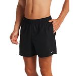 NIKE Men's 5 Volley Short Swimsuit, Black/White, S UK