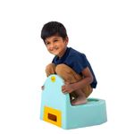 Pottychair (Yellow) Sqwhat 3-in-1 Indian/Squat style and western style potty chair, with an adaptable toilet seat/adapter with removable collection tray, 12 months to 6 years or max 20kgs/110cms tall