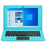 iSTYLE 10.1 inch Windows 10 Ultra Thin Laptop PC - 4GB RAM 64GB Storage, Intel Quad Core CPU, USB 3.0, WiFi, HDMI, BT, Support 1T TF-Card Notebook Netbook Computer (Blue)