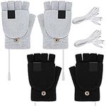 USB Heated Gloves 2 Pairs Winter Wa